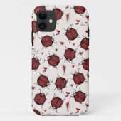 Coques Case-Mate iPhone Red Ladybugs Coeurs Aimer Bug Insect (Dos)