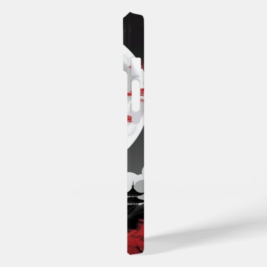 Coques Case-Mate iPhone red leaves and full moon (Verso / Gauche)