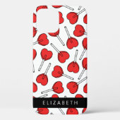 Coques Case-Mate iPhone Red Lollipops, Heart Lollipops, Lolly, Your Name (Verso)
