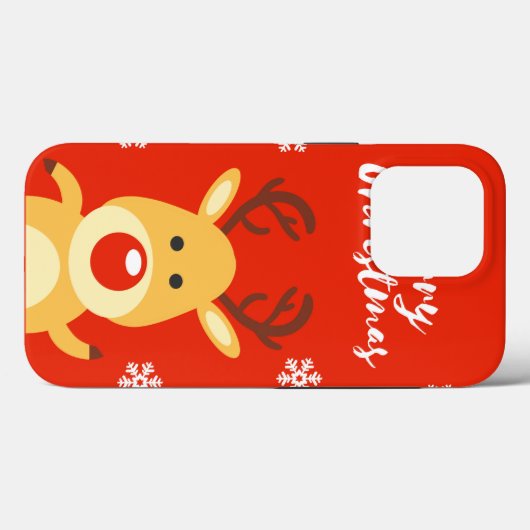 Coques Case-Mate iPhone Red nose deerb (Verso (horizontal))