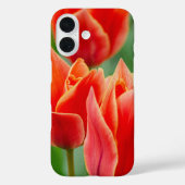 Coques Case-Mate iPhone Red Orange Tulips iPhone 16 Case (Verso)