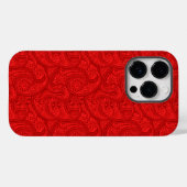 Coques Case-Mate iPhone Red Paisley (Verso (horizontal))