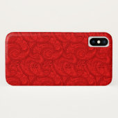 Coques Case-Mate iPhone Red Paisley (Dos (Horizontal))