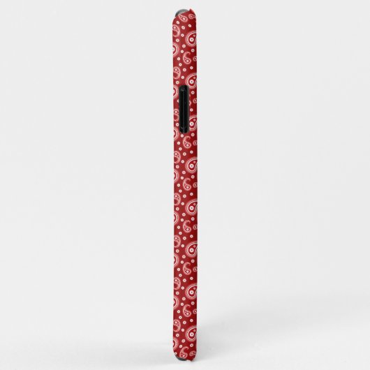 Coques Case-Mate iPhone Red Paisley (Dos/Droite)
