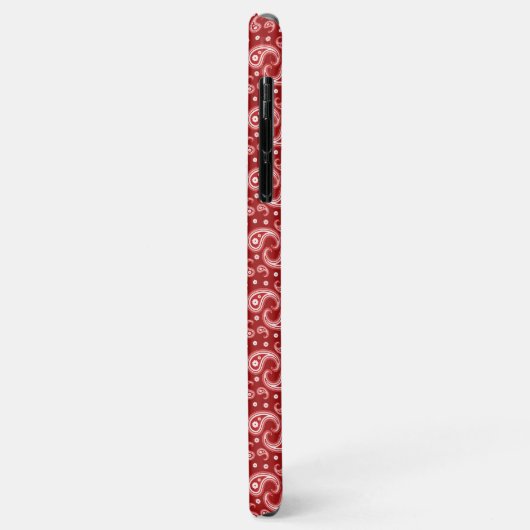 Coques Case-Mate iPhone Red Paisley (Dos/Gauche)