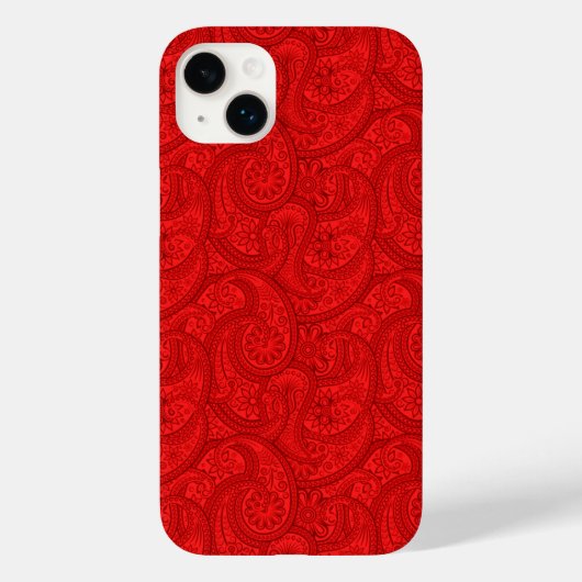 Coques Case-Mate iPhone Red Paisley (Verso)