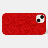 Coques Case-Mate iPhone Red Paisley (Verso (horizontal))