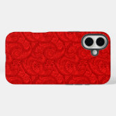Coques Case-Mate iPhone Red Paisley (Verso (horizontal))