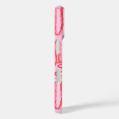 Coques Case-Mate iPhone Red Pink Curve Wavy Squiggle Abstract Modern Girl (Verso / Droite)