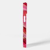Coques Case-Mate iPhone Red & Pink Marble Gold iPhone 14 Case (Verso / Droite)