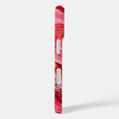 Coques Case-Mate iPhone Red & Pink Marble Gold iPhone 16 Case (Verso / Droite)