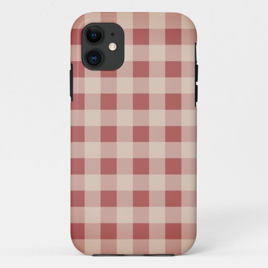 Coques Case-Mate iPhone Red Plaid Pays En vichy rouge (Dos)