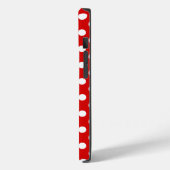 Coques Case-Mate iPhone Red Polka Dot Black Frame (Verso / Gauche)