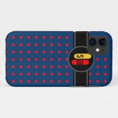 Coques Case-Mate iPhone red polkadots and your initié (Dos (Horizontal))