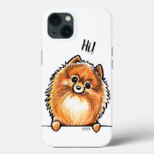 Coques Case-Mate iPhone Red Pomeranian dit Hi (Verso)