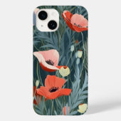 Coques Case-Mate iPhone Red Poppy Meadow (Verso)