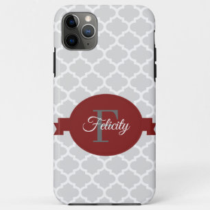 Case-Mate iPhone Case Red Quatrefoil Coque-coque iphone personnalisé