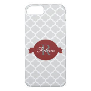 Case-Mate iPhone Case Red Quatrefoil Personnalisé