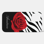 Coques Case-Mate iPhone Red Rose Zebra Imprimer personnalisée (Verso (horizontal))