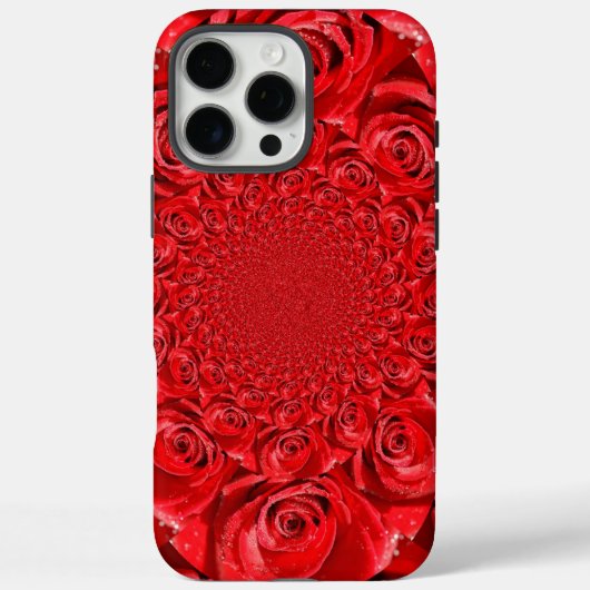 Coques Case-Mate iPhone Red Roses Kaleidoscope : Art Heureuse Sainte-Valen (Verso)