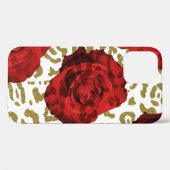 Coques Case-Mate iPhone Red Roses White Gold Cheetah Leopard Poster de ani (Verso (horizontal))