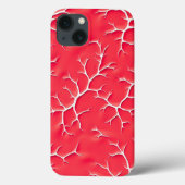 Coques Case-Mate iPhone Red Salsa Branch Pattern iPhone Case (Verso)