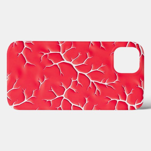 Coques Case-Mate iPhone Red Salsa Branch Pattern iPhone Case (Verso (horizontal))