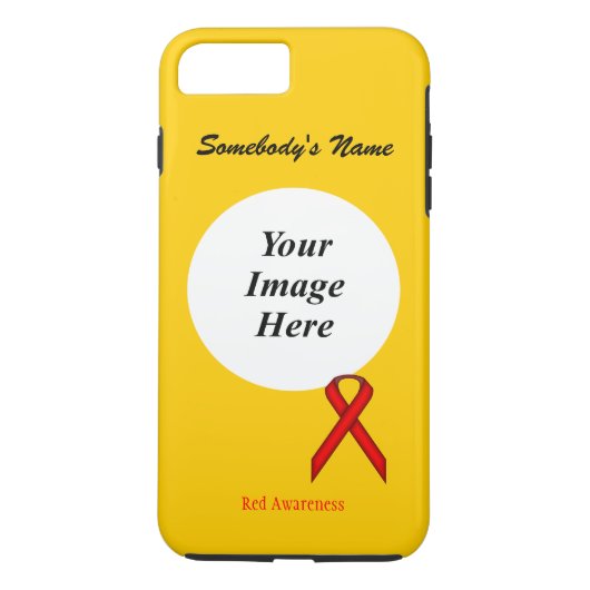 Coques Case-Mate iPhone Red Standard Ribbon Modèle par Kenneth Yoncich (Dos)