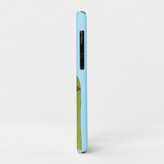 Coques Case-Mate iPhone Red Star Flower with Blue background (Dos/Gauche)