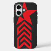 Coques Case-Mate iPhone Red Star with Chevron Arrows (Verso)