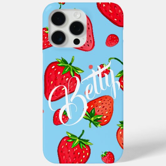 Coques Case-Mate iPhone Red strawberry fruit  (Verso)
