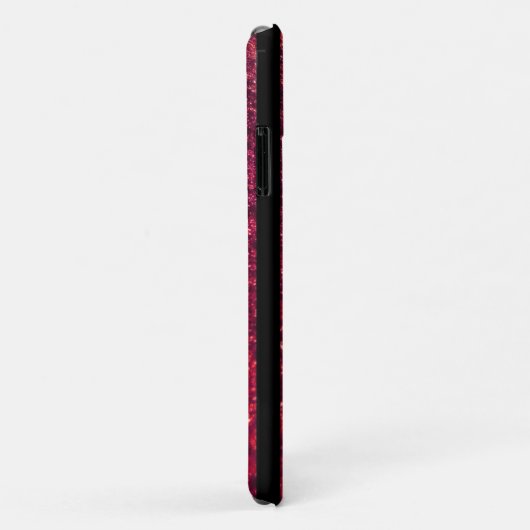 Coques Case-Mate iPhone Red Stripes, Parties scintillant Stripes, Motif ra (Dos/Droite)