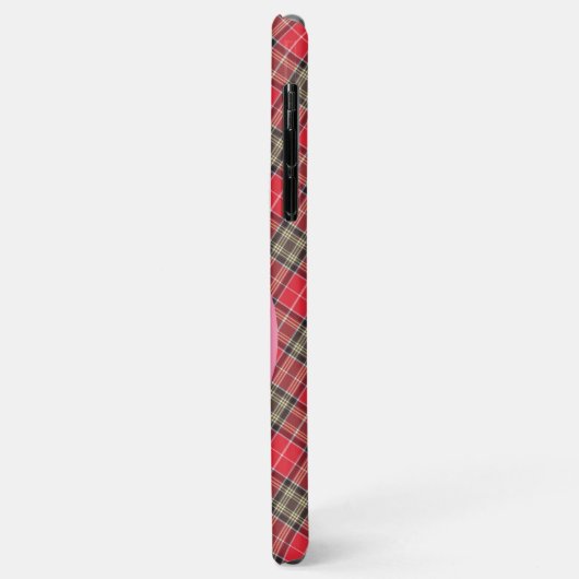Coques Case-Mate iPhone Red Tartan Plaid Scottie Chien mignon Chien Person (Dos/Gauche)