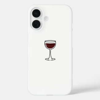 Coques iPhone 16 Red Wine Glass