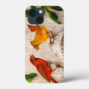 iPhone 13 Mini Coque Redbirds Chant d'amour