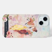 Coques Case-Mate iPhone Redhead Girl & Baby Fox Nom personnalisé (Verso (horizontal))