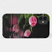 Coques Case-Mate iPhone Reflet de tulipe rose (Dos (Horizontal))