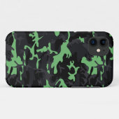 Coques Case-Mate iPhone Reflets Menthe Camo (Dos (Horizontal))