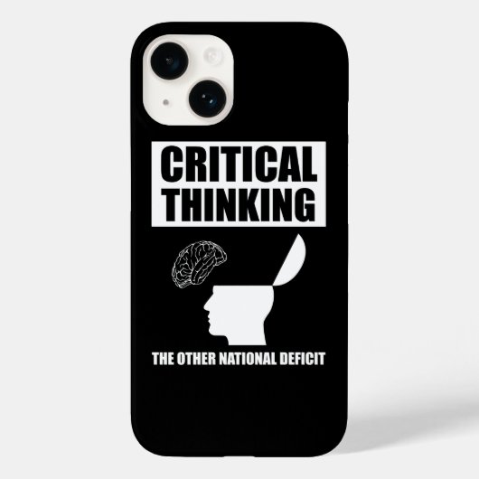 Coques Case-Mate iPhone Réflexion critique sur l'autre déficit national (Verso)