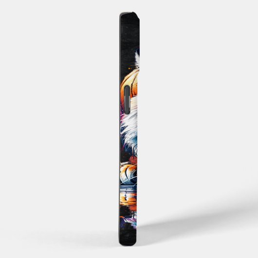 Coques Case-Mate iPhone Réflexion de l'eau potable tigre (Verso / Droite)