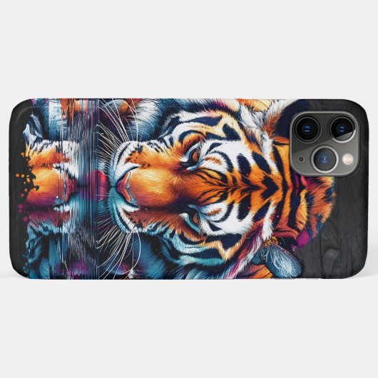 Coques Case-Mate iPhone Réflexion de l'eau potable tigre (Dos (Horizontal))