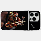 Coques Case-Mate iPhone Réflexion de moto d'or (Verso (horizontal))