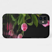 Coques Case-Mate iPhone Réflexion de tulipe (Dos (Horizontal))