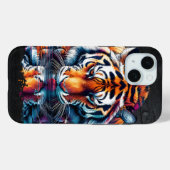 Coques Case-Mate iPhone Réflexion du tigre buvant de l'eau (Verso (horizontal))
