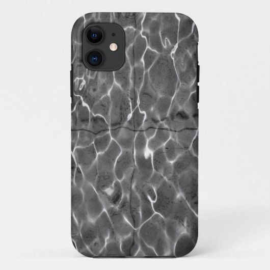 Coques Case-Mate iPhone Réflexions de la lumière sur l'eau : Noir et blanc (Dos)