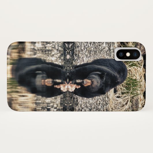 Coques Case-Mate iPhone Réflexions de l'ours noir (Dos (Horizontal))