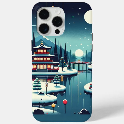 Coques Case-Mate iPhone Réflexions de Yuletide sur le Sac fourre-tout Est (Verso)