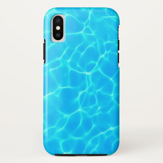 Coques Case-Mate iPhone Réflexions sur l'eau de la piscine bleu chatoyante (Dos)