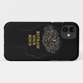 Coques Case-Mate iPhone Reformez votre esprit inspirant Word Art Design (Dos (Horizontal))