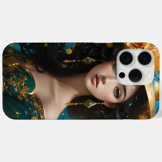 Coques Case-Mate iPhone "Regal Elegance : Queen's Crown" (Verso (horizontal))